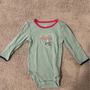 Carter's Green Long Sleeve Tee with Heart Design